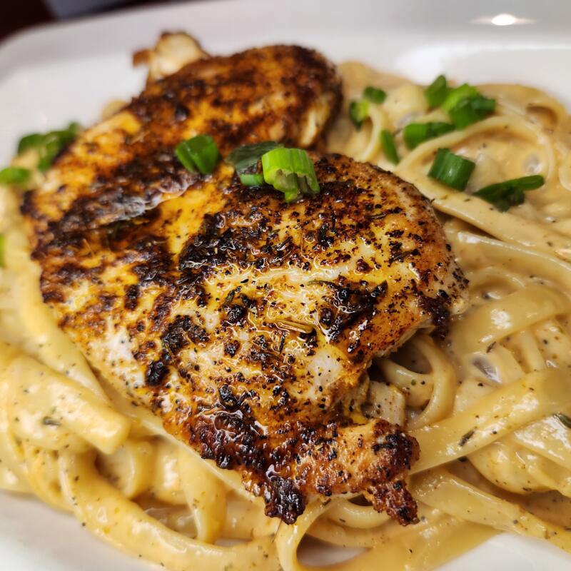 Blackened Chicken Fettuccine Alfredeaux photo