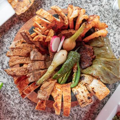 Traditional Molcajete, top view.