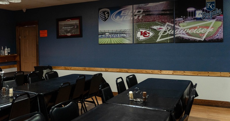 Interior, private room, seating area