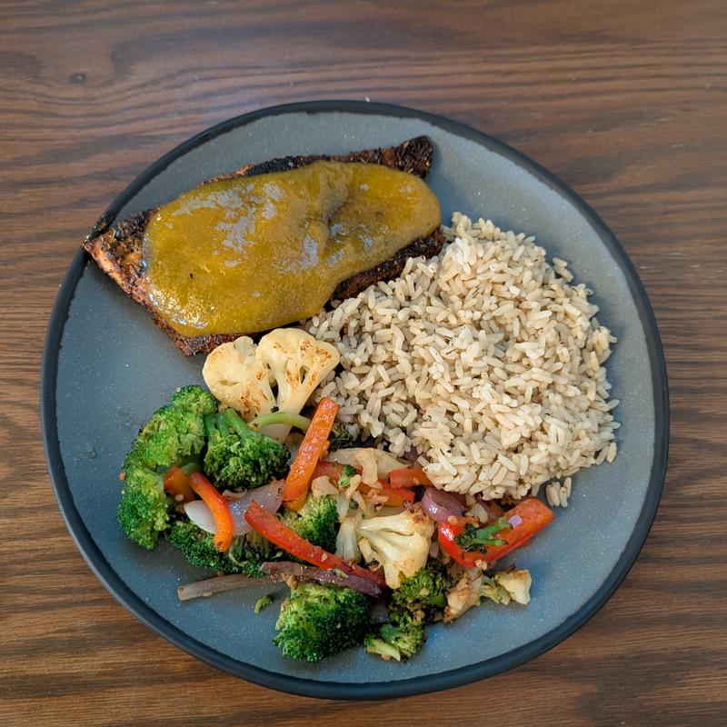Blackened Salmon With Mango Glaze photo