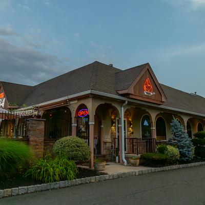 The restaurant building viewed from the street.