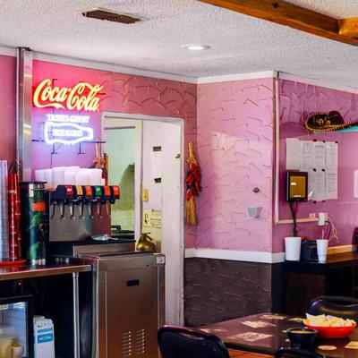 Restaurant interior.