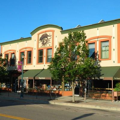 Poor Richard's Downtown - four businesses under one roof. Exterior photo from Tejon Street..