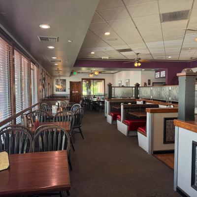 Interior, dining area.