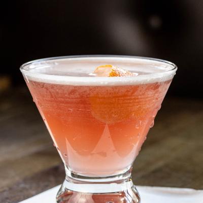 A glass of Cosmopolitan.