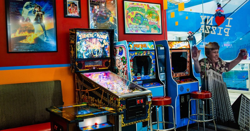 Interior, different game machines