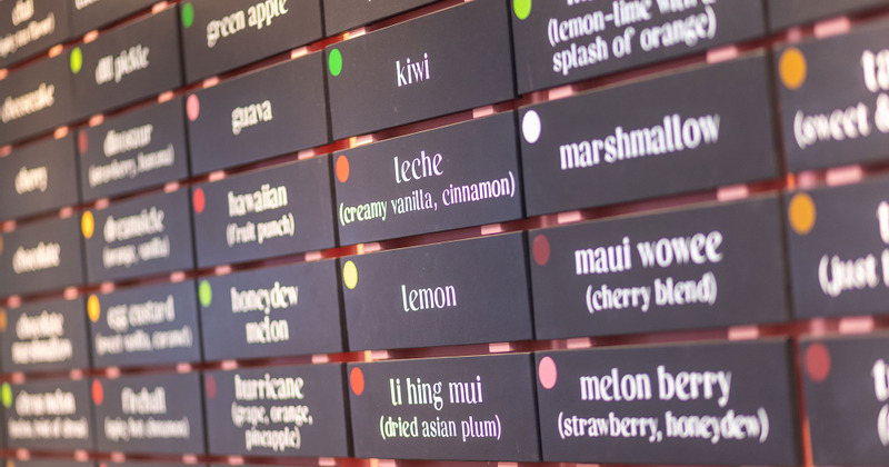 Picture of dessert menu