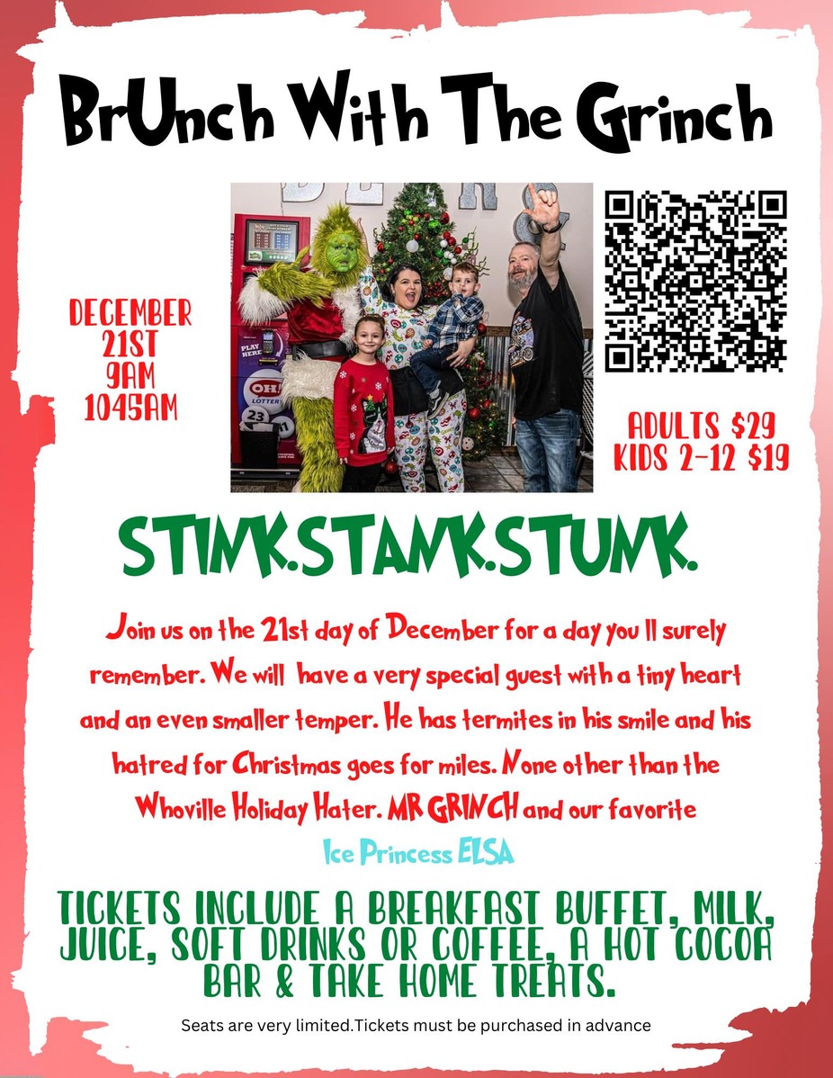 Brunswick Location Only The Grinch and Elsa are coming on December 21st! Get your t i c k e t s quick!! event photo