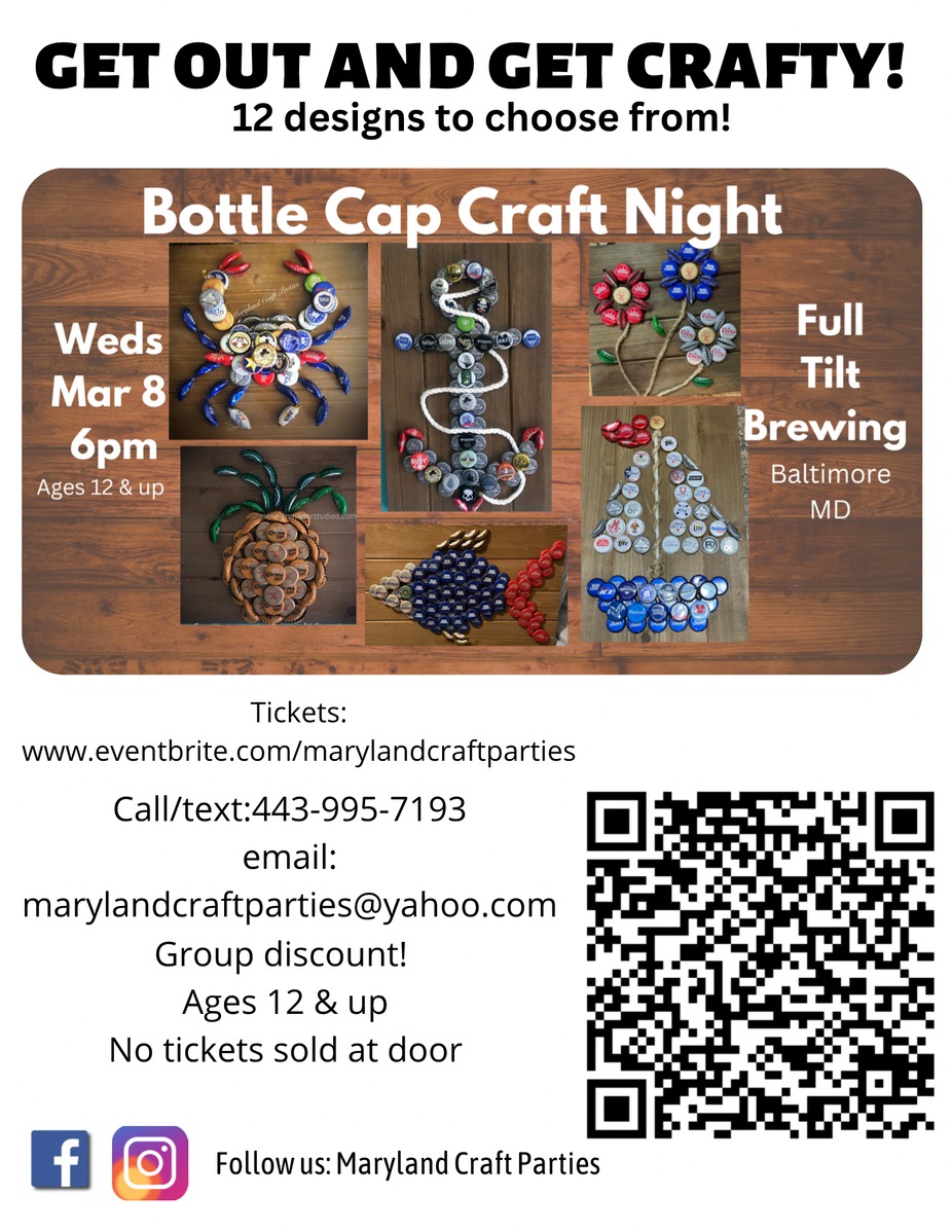 Bottle Cap Craft Night event photo