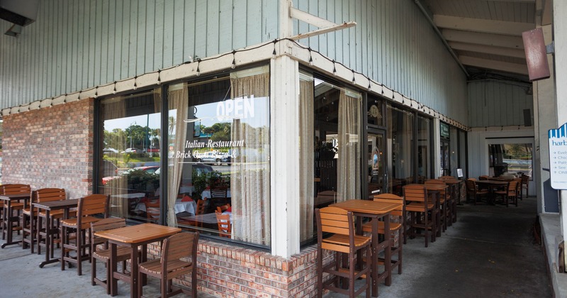 Exterior, tables and chairs