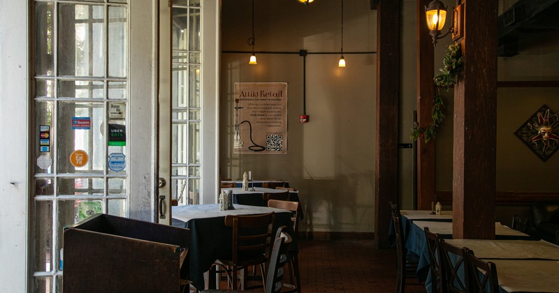 Cozy interior dining area