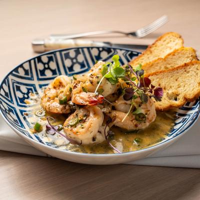 Peppered Shrimp appetizer.