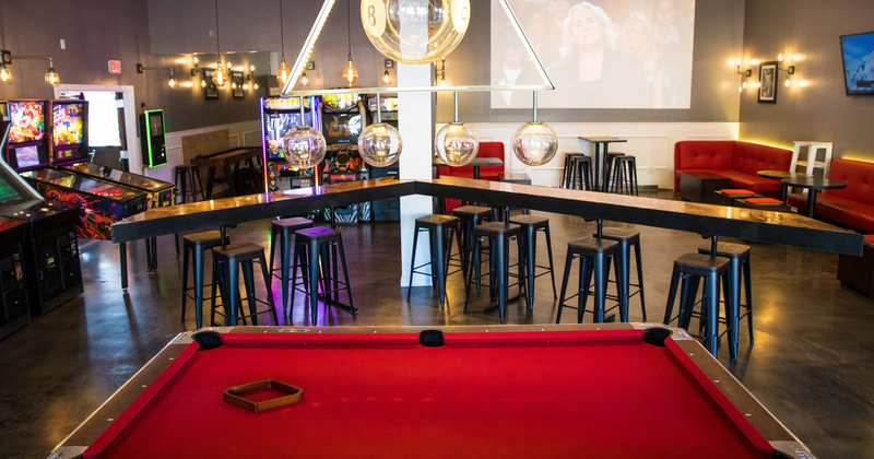 Interior, pool table