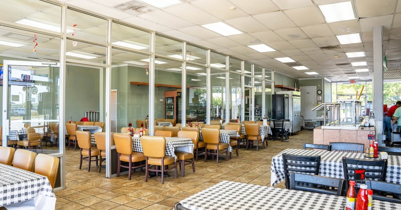 Interior, dining area