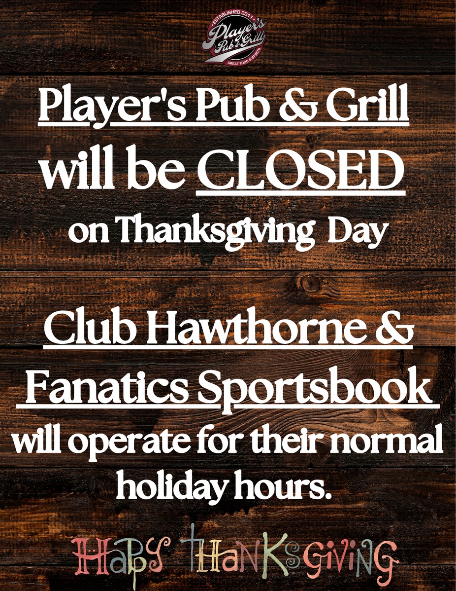 Closed for Thanksgiving event photo