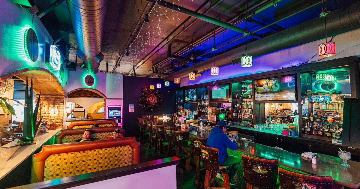 Interior, bar area and booths