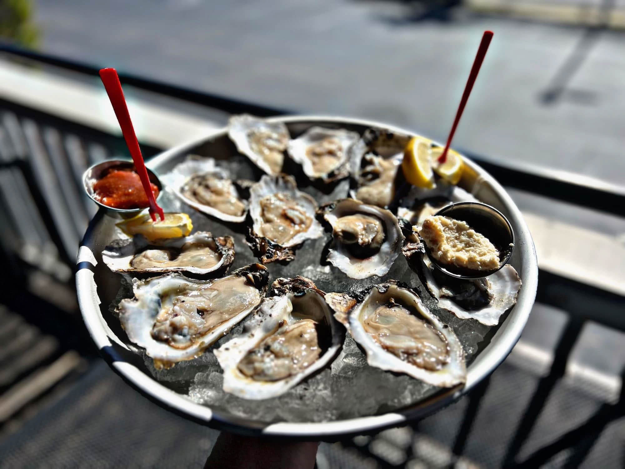 Oysters on the half shell