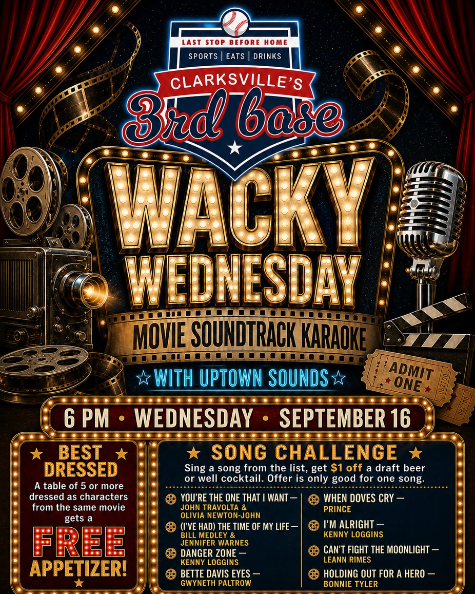 Wacky Wednesday Movie Soundtrack Karaoke event photo