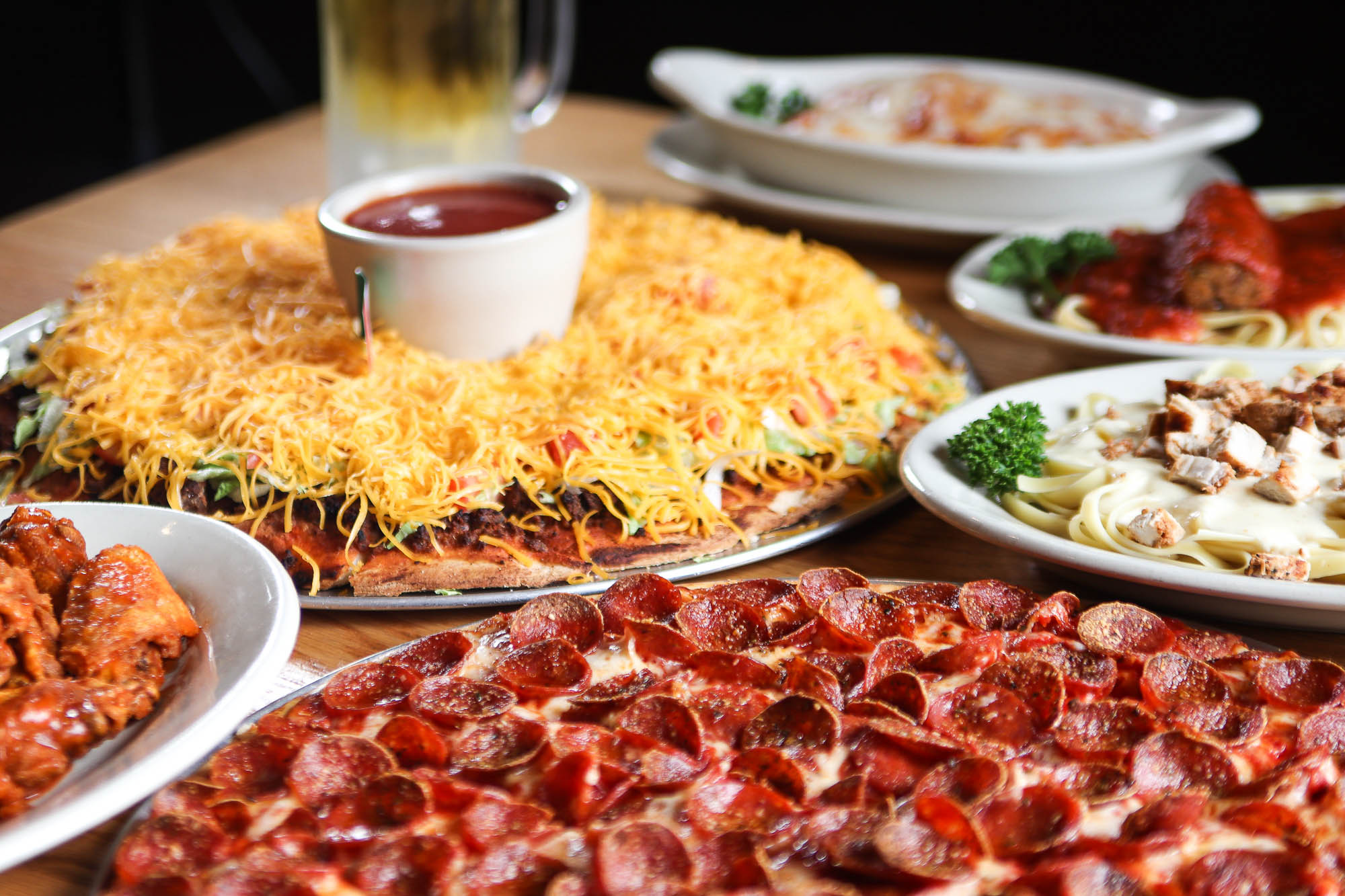 Various food on the table