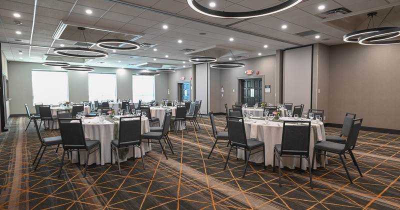 Interior, tables ,chairs, windows