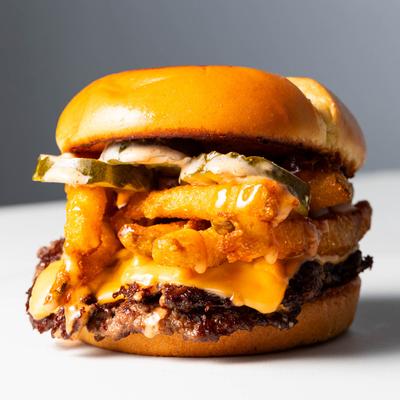 The pickle Rick burger.