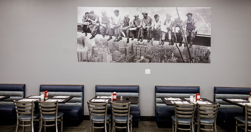 Interior, dining area with booths
