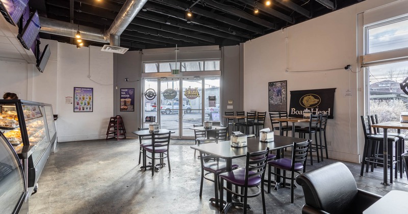 Interior, chairs and tables