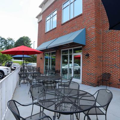 Exterior, seating area.