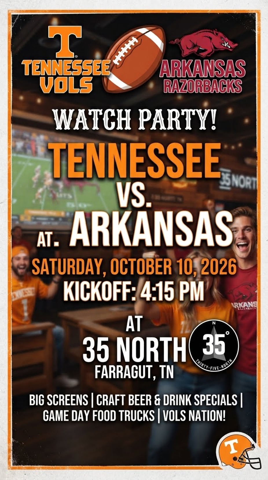UT V. Arkansas Watch Party event photo