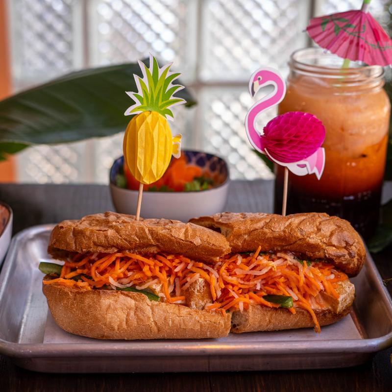 menu item 4 of 15, Satay Tofu Banh Mi