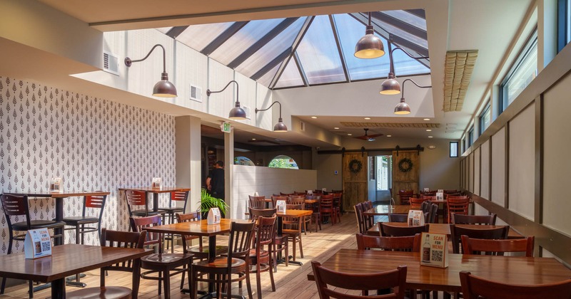 Interior, dining tables