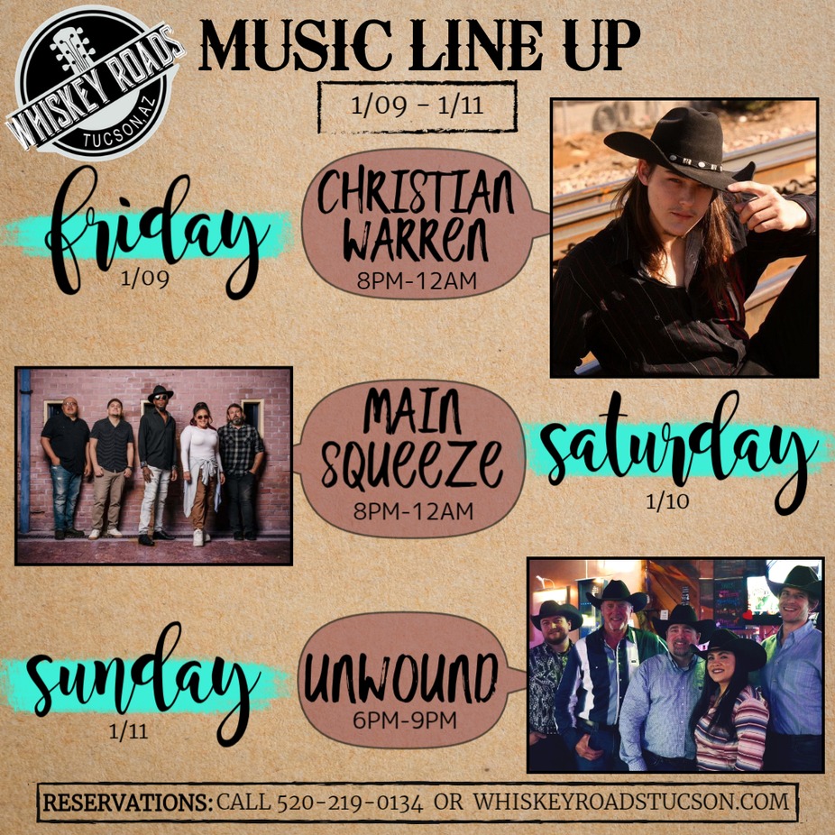 Next week music line up event photo