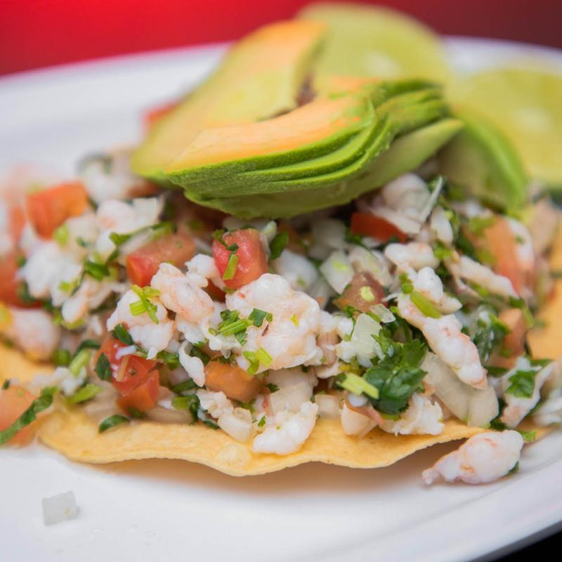 Tostada De Ceviche De Camaron photo