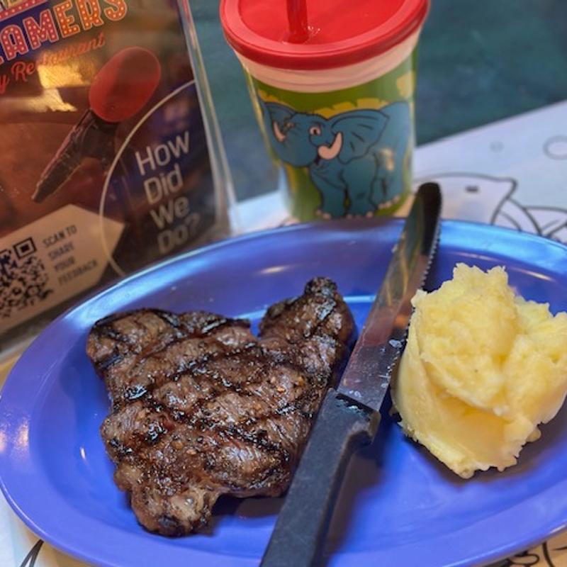 Kid's Steak dinner photo