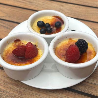 Creme Brulee Trio.