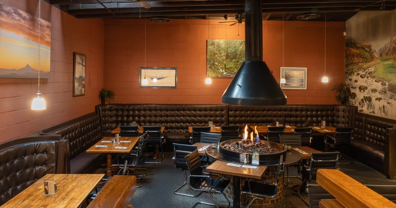 Interior, dining area