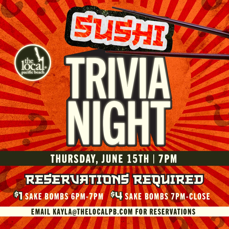 Sushi Trivia Night event photo