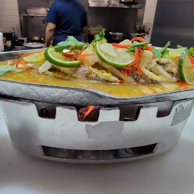 Steamed Fish with Lime photo