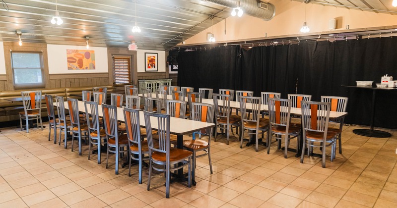 Interior seating area