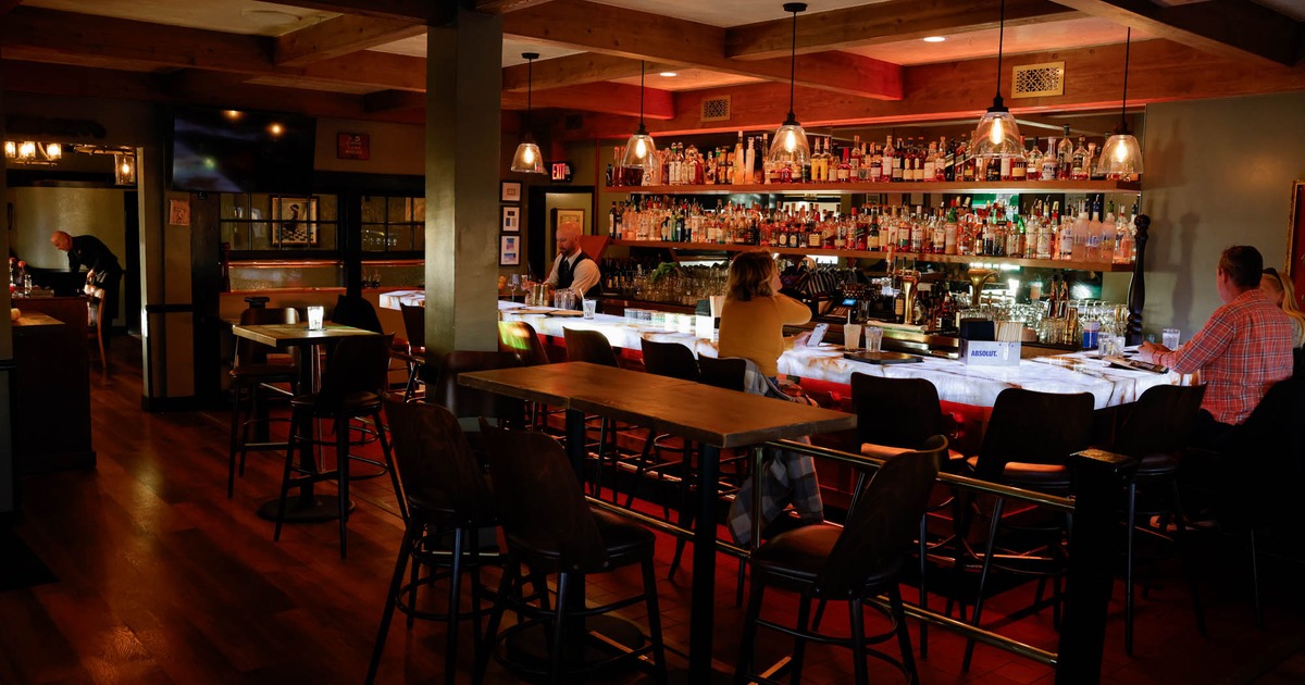 Inside, seating area, bar