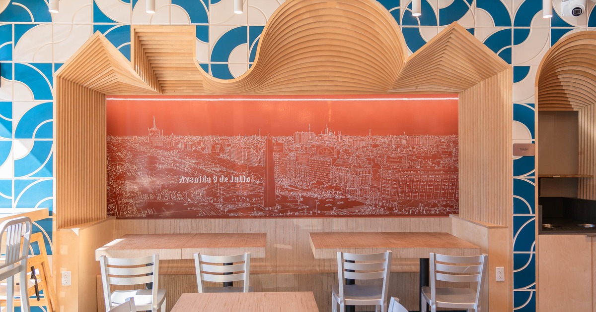 Interior, designed dining space
