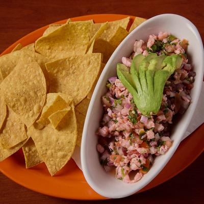 Food served in orange plate