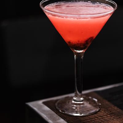 Blueberry martini.