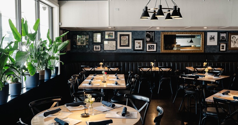 The interior of the restaurant