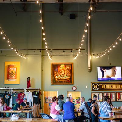 Customers in restaurant