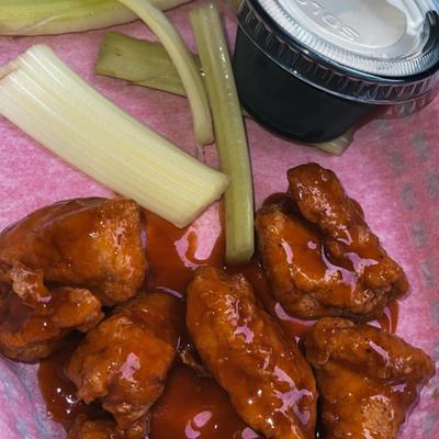 Fried chicken bites.