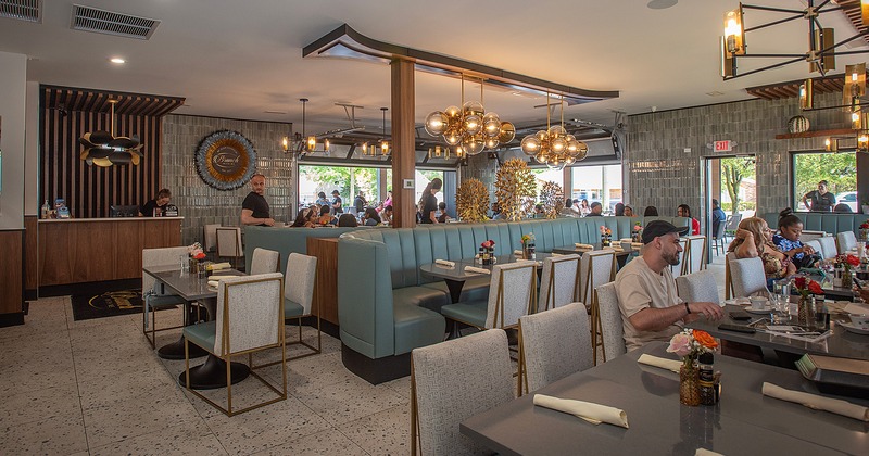 Restaurant interior, dining area