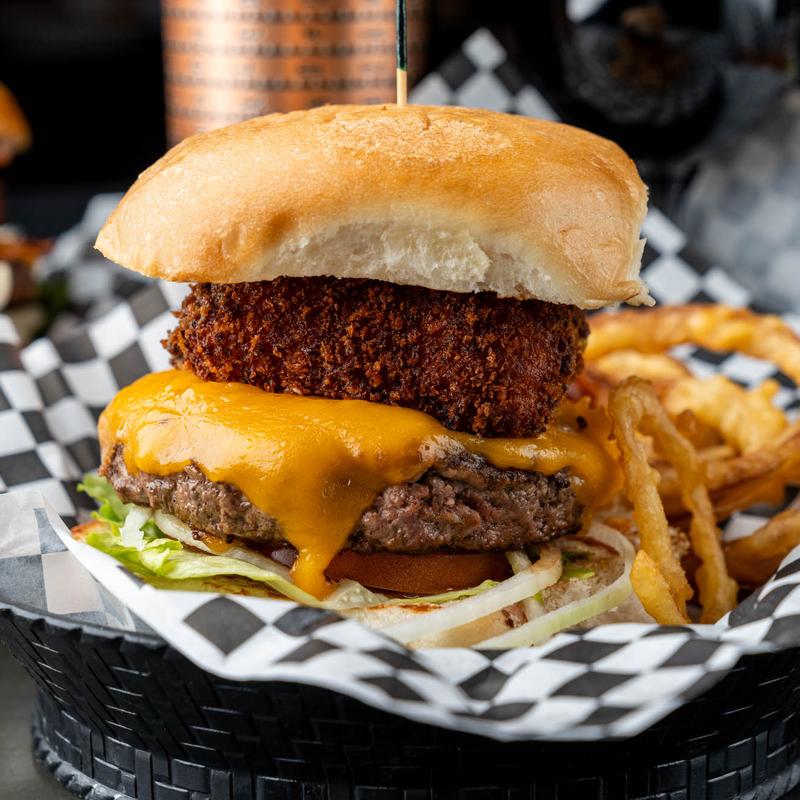 Mac N Cheese Burger** photo