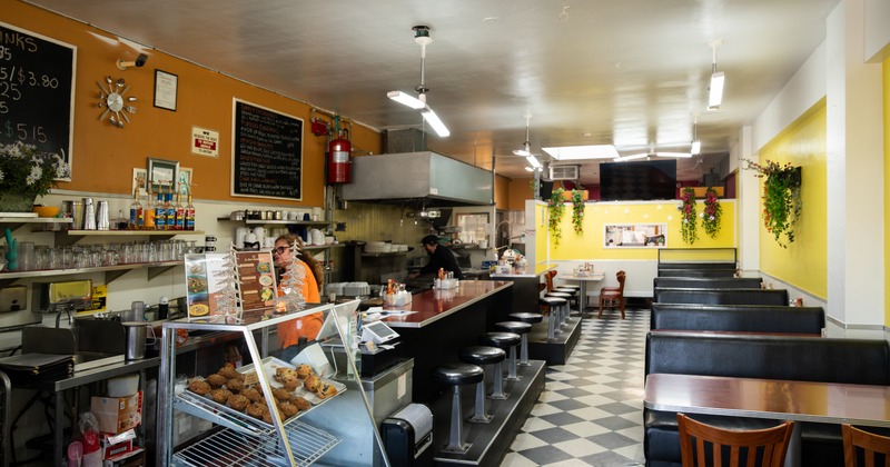 Interior, dining area