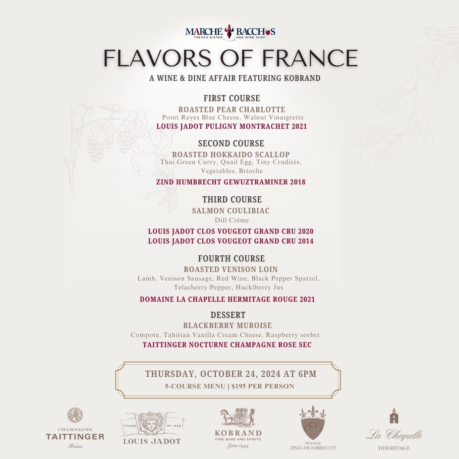 Flavors of France: Wine Dinner event photo